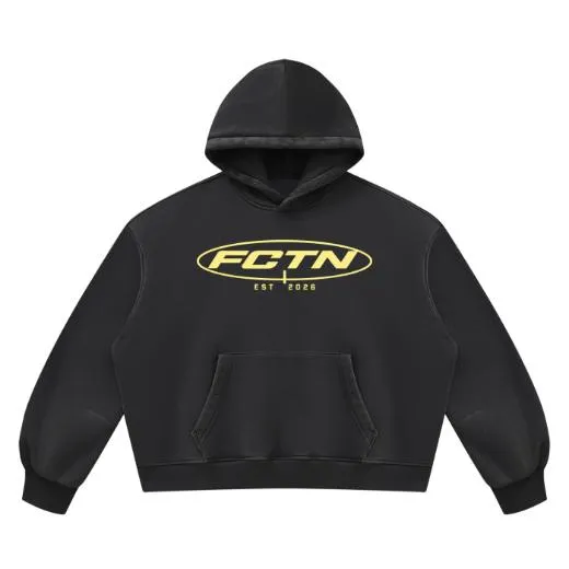 Basic Hoodie in Black, front