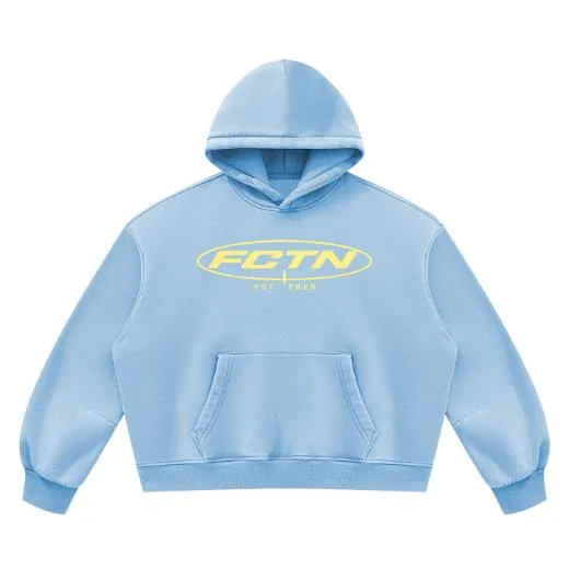 Basic Hoodie in Light Blue, front