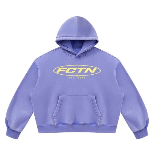 Basic Hoodie in Purple, front