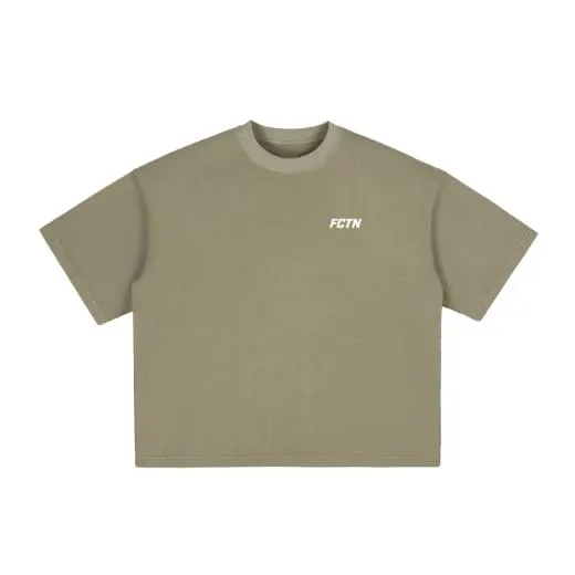 Basic Tee in Gray Green, front