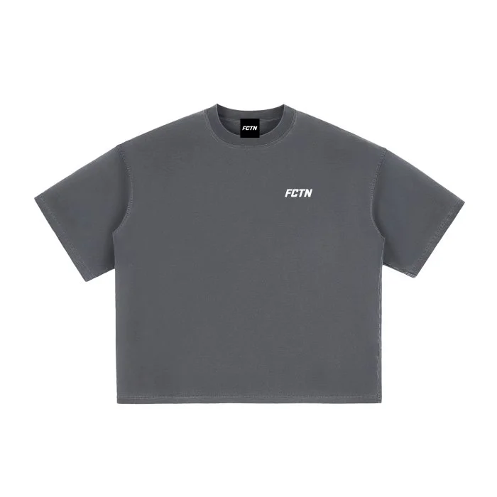 Basic Tee in Haze Gray, front