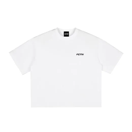 Basic Tee in White, front