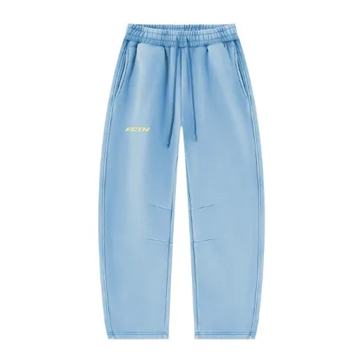 Basic Sweatpants in Light Blue, front