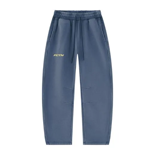Basic Sweatpants in Washed Blue, front